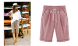 2019 Summer Plus size Shorts Women Candy Color Elastic Waist Comfortable Cotton Short Female shorts Large Size 7XL