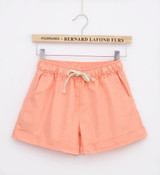 DANJEANER Women Cotton Shorts 2018 Summer Fashion Candy Color Elastic Waist Drawstring Short Pants Woman Casual Plus Size Shorts