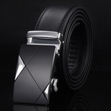 DWTS Men Belt Male Genuine Leather Belt Strap Belts For Men Top Quality Automatic Buckle black Belts Cummerbunds cinturon hombre
