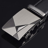 DWTS Men Belt Male Genuine Leather Belt Strap Belts For Men Top Quality Automatic Buckle black Belts Cummerbunds cinturon hombre