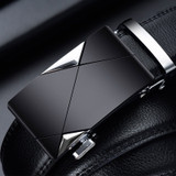 DWTS Men Belt Male Genuine Leather Belt Strap Belts For Men Top Quality Automatic Buckle black Belts Cummerbunds cinturon hombre