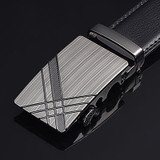 DWTS Men Belt Male Genuine Leather Belt Strap Belts For Men Top Quality Automatic Buckle black Belts Cummerbunds cinturon hombre