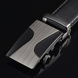 DWTS Men Belt Male Genuine Leather Belt Strap Belts For Men Top Quality Automatic Buckle black Belts Cummerbunds cinturon hombre