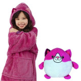 Huggle Pets Hoodie Dinosaur Hooded Sweatshirt Warm  Winter Hooded Coats Bathrobe Fleece Pullover For Children For Christmas Gift