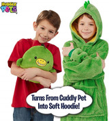Huggle Pets Hoodie Dinosaur Hooded Sweatshirt Warm  Winter Hooded Coats Bathrobe Fleece Pullover For Children For Christmas Gift