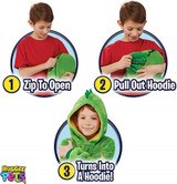 Huggle Pets Hoodie Dinosaur Hooded Sweatshirt Warm  Winter Hooded Coats Bathrobe Fleece Pullover For Children For Christmas Gift
