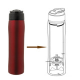 French Press Portable Travel Coffee Press Pot Stainless Steel Tea and Coffee Maker Bottle for Outdoors Office Camping Coffee Pot