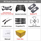Visuo XS816 RC Drone with 50 Times Zoom WiFi FPV 4K /1080P Dual Camera Optical Flow Quadcopter Foldable Selfie Dron VS SG106 M70