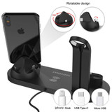 Wireless Charger 4 in 1 Fast Holder Stand For Apple Watch Series 5 4 3 2 Iwatch Airpods 2 Iphone XS MAX XR 8 Plus X Dock Station