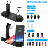 Wireless Charger 4 in 1 Fast Holder Stand For Apple Watch Series 5 4 3 2 Iwatch Airpods 2 Iphone XS MAX XR 8 Plus X Dock Station