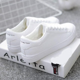 Women Sneakers Breathble Vulcanized Shoes Pu leather Platform Lace up Casual White  Tenis Feminino Zapatos De Mujer