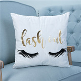 Outlet Bronzing Christmas Cushion Cover Gold Printed Pillow Cover Decorative Pillow Case Sofa Seat Car Pillowcase Soft