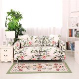 Elegant Modern Sofa Cover Spandex Elastic Polyester Floral 1/2/3/4 Seater Couch Slipcover Chair Living Room Furniture Protector