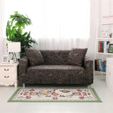 Elegant Modern Sofa Cover Spandex Elastic Polyester Floral 1/2/3/4 Seater Couch Slipcover Chair Living Room Furniture Protector