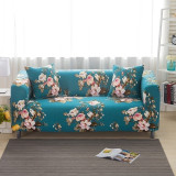 Elegant Modern Sofa Cover Spandex Elastic Polyester Floral 1/2/3/4 Seater Couch Slipcover Chair Living Room Furniture Protector
