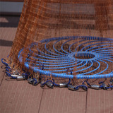 Upgraded American Hand Cast Net with Flying Disc High Strength Fly Cast Fishing Network 300/360/420/480/540/600/720cm Throw Net