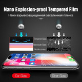 TOMKAS 5D Glass For iPhone XS Max XR Tempered Glass Full Cover Edge Screen Protector