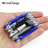 CoolChange 11 in 1 Multifunction Bicycle Repair Tools Cycling Chain Rivet Extractor Hexagon Wrench Bike Tool Accessories