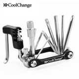 CoolChange 11 in 1 Multifunction Bicycle Repair Tools Cycling Chain Rivet Extractor Hexagon Wrench Bike Tool Accessories