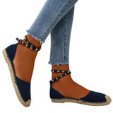 Plain  Flat  Ankle Strap  Round Toe  Casual Date Flat  Socofy  Sandals
