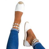 Plain  Flat  Ankle Strap  Round Toe  Casual Date Flat  Socofy  Sandals