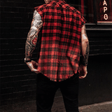 Men's Street Lattice Turndown Collar Loose Blouse