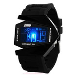 Fashion Mens Hot Aircraft Personality Creative Led Watch