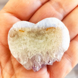 Angel Aura Heart Shaped Amethyst Slice