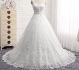 Vintage Design A-Line Lace Wedding Dress