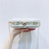 Heart Shaped Flower Embroidery Shoulder Bag