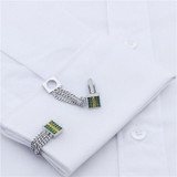Classical Crystal Chain Cufflinks