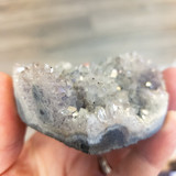 Angel Aura Amethyst Druzy Heart