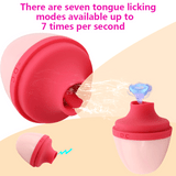 Apple Shape Egg Tongue Licking Vibrator