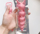 Heart Silicone Ball Anal Plug