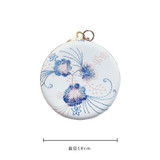 Round Shape Flower Evening Clutch Bag