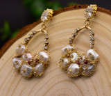 Natural Baroque Pearl Drop Earrings