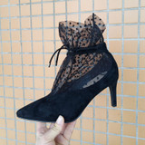Fashionable Lace High Heels