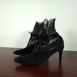 Fashionable Lace High Heels