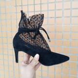 Fashionable Lace High Heels