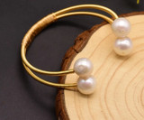 Fresh Water Pearl Double Layer Stylish Bangle
