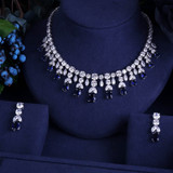 Sparking Cubic Zircon Drop Earring Necklace