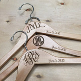 Monogram Personalized Wedding Hanger
