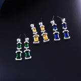 Crystal Zircon Earrings and Necklace Bridal Jewelry Set