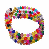 Multicolor Crystal Bead Wedding Jewelry Set