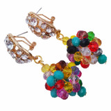 Multicolor Crystal Bead Wedding Jewelry Set