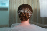 3Pc. Handmade Pearl Bead Bridal Hair Jewelry