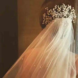 3Pc. Handmade Pearl Bead Bridal Hair Jewelry