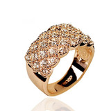 Crystal Gold and Silver Wedding Ring Crystal Gold and Silver Wedding Ring