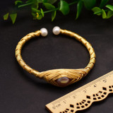 Natural Fresh Water Purple Pearl Adjustable Bangle