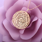 Hollow Flower Pendant Necklace